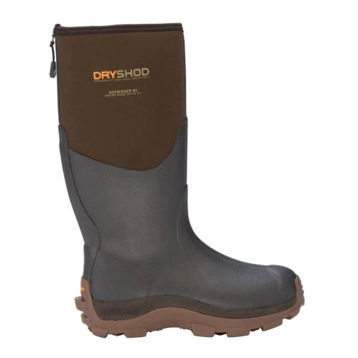 'Dryshod' Men's Haymaker Hi -20 Farm Boots - Brown / Black -Shoes Boot Store hay mh br