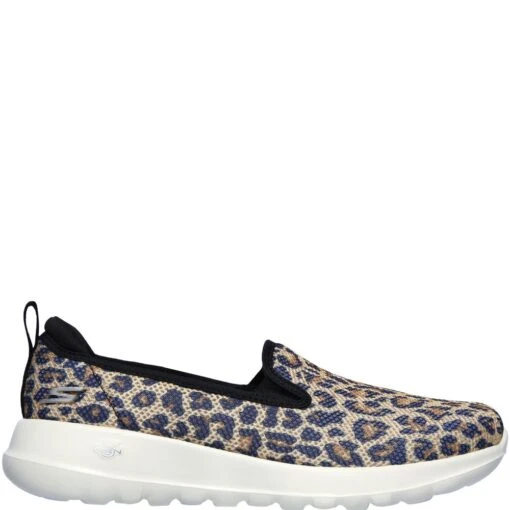 'Skechers' Women's GOwalk Joy Fiery Slip On - Leopard -Shoes Boot Store